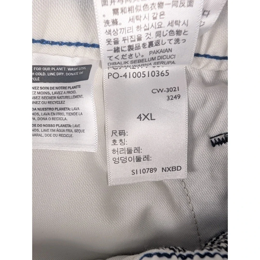 Levi's XX Chino EZ Taper Pants Mens 4XL Black White Houndstooth Stretch Big Tall